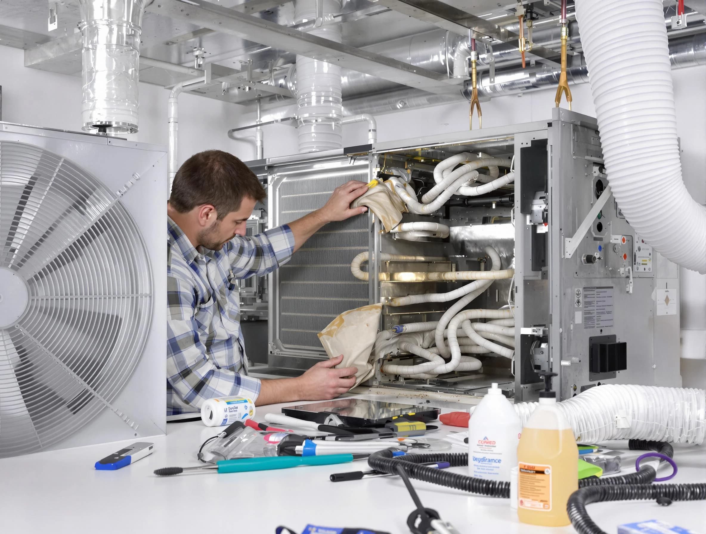 West Pleasant View Air Duct Cleaning specialist performing precision AC coil cleaning in West Pleasant View