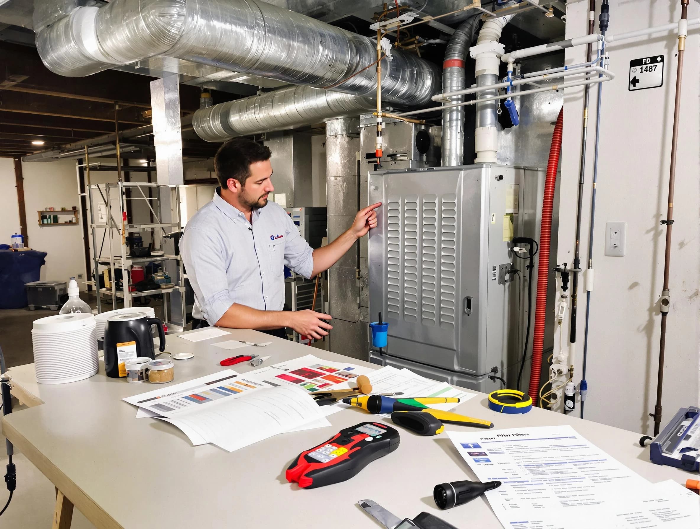 West Pleasant View Air Duct Cleaning inspector conducting detailed filter system evaluation using professional diagnostic tools in West Pleasant View